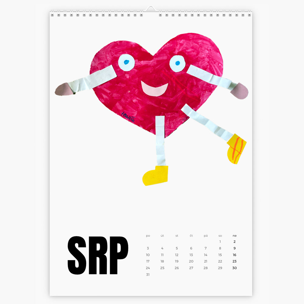 Nástěnný měsíční kalendář A3